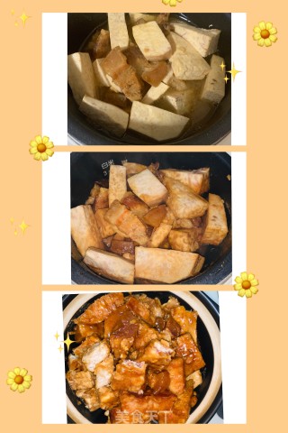 美味下饭：五花肉焖芋头的做法步骤：3