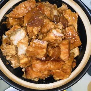 美味下饭：五花肉焖芋头的做法步骤：4