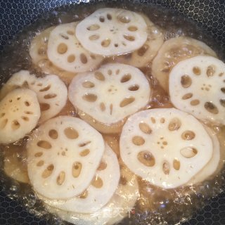 糖醋藕片的做法步骤：4