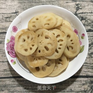 糖醋藕片的做法步骤：6