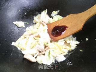 五花肉炒圆白菜的做法步骤：8