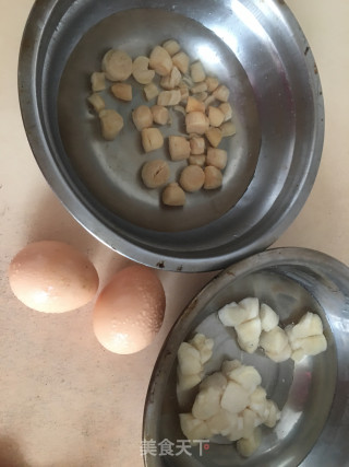 瑶柱蒸蛋的做法步骤：1