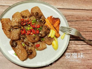 香煎魔芋的做法步骤：5