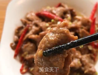 小炒牛肉的做法步骤：6