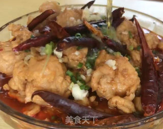 香辣滑肉的做法步骤：7
