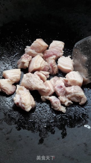 五花肉烧干豆角的做法步骤：6