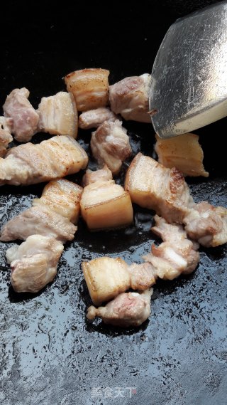 五花肉烧干豆角的做法步骤：7
