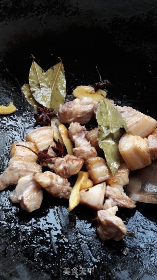 五花肉烧干豆角的做法步骤：9
