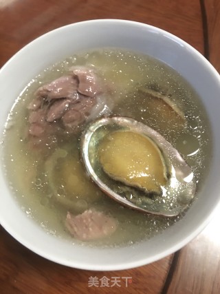 西洋参腱肉炖鲍鱼的做法步骤：8