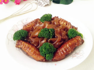鸡翅中烧粉条的做法步骤：15
