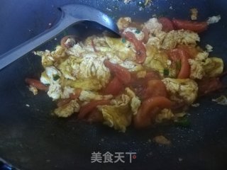 柿子炒鸡蛋的做法步骤：12