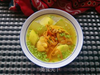 山药冬瓜虫草花鸡腿汤的做法步骤：17