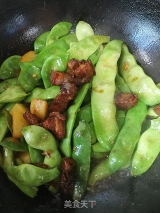 红烧肉烧豆角的做法步骤：5