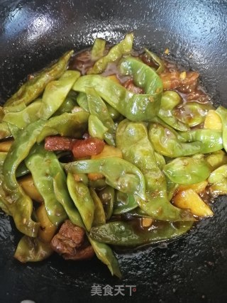 红烧肉烧豆角的做法步骤：7