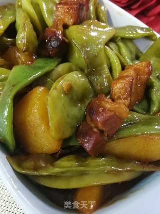 红烧肉烧豆角的做法步骤：8