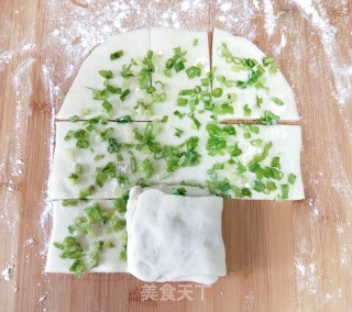 香葱发面饼的做法步骤：5