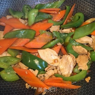 鸡胸肉炒时蔬的做法步骤：7