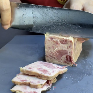 恒一火腿午餐肉茄饼的做法步骤：2