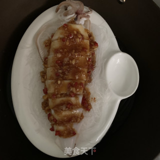 粉丝蒸鱿鱼的做法步骤：11