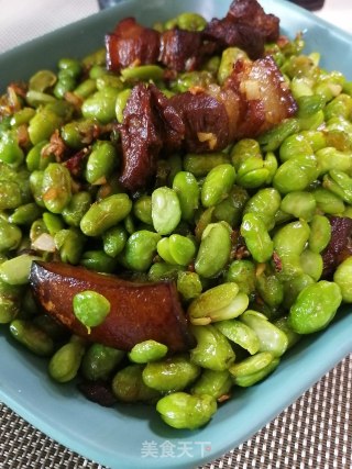 毛豆烧红烧肉的做法步骤：6