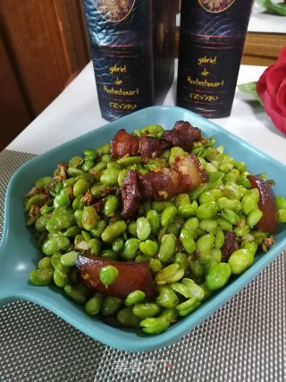 毛豆烧红烧肉的做法步骤：7
