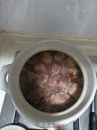 白萝卜牛肉汤的做法步骤：5