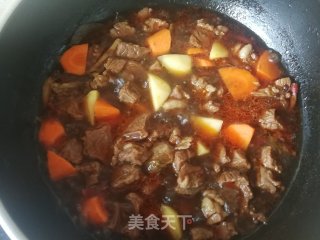 胡萝卜土豆炖牛肋条的做法步骤：14