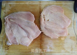 不放一滴油????香酥烤鸡排（烤箱版）低脂健康✅的做法步骤：2