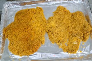 不放一滴油????香酥烤鸡排（烤箱版）低脂健康✅的做法步骤：9