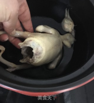 木耳苦瓜炖鸽子的做法步骤：7