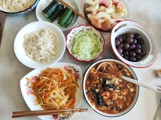 西红柿虾仁打卤面的做法步骤：19