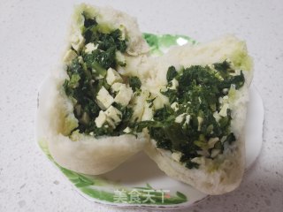 小白菜豆腐包的做法步骤：17