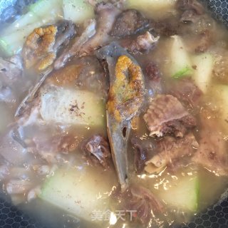 老鸭冬瓜汤的做法步骤：4