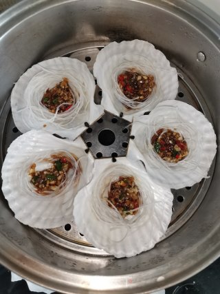 粉丝蒸扇贝的做法步骤：6