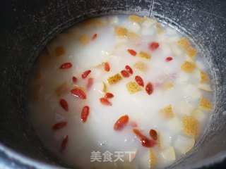 雪梨糯米羹的做法步骤：6