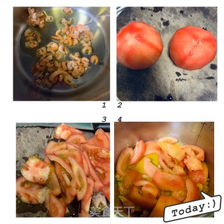 虾米番茄鸡蛋汤的做法步骤：1