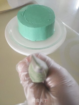 斜抹小黄花蛋糕的做法步骤：12