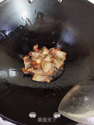腊肉炒扁豆的做法步骤：5