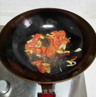 西红柿炒菜花的做法步骤：7
