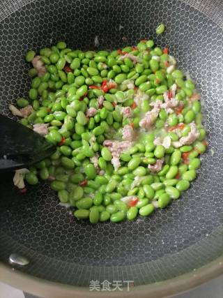 肉末毛豆的做法步骤：4