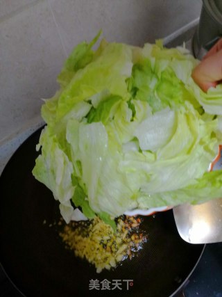 蚝油西生菜的做法步骤：3