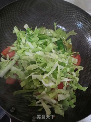 大头菜炒西红柿的做法步骤：3