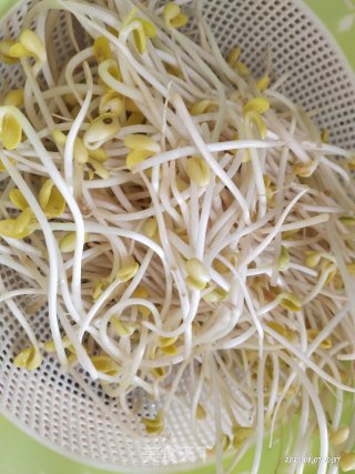 蒜香黄豆芽的做法步骤：1