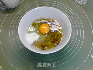 三明治机不做三明治：发酵面糊猕猴桃三角松饼的做法步骤：3