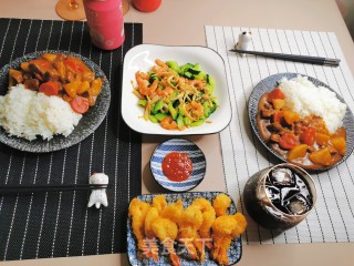 孟孟酱牛肉咖喱饭的做法步骤：6