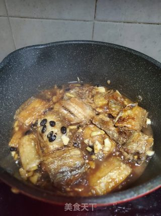 蒜香豆豉焖带鱼的做法步骤：8