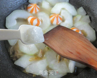 榨菜丝鱼籽包煮节瓜的做法步骤：7