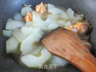 榨菜丝鱼籽包煮节瓜的做法步骤：8