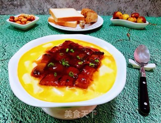 鳗鱼豆腐鸡蛋羹的做法步骤：13
