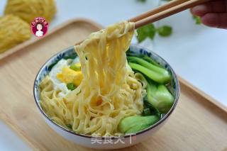 鸡蛋青菜汤面的做法步骤：7